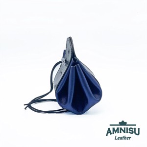 Fekete - metál sötétkék bőr 2in1 szütyő és kockatálca M8031-6012 - játék & sport - szerepjáték - Meska.hu