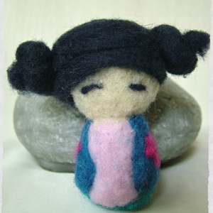 Japán baba - Kokeshi- Tündér / Manó Coffos - Meska.hu