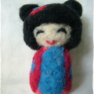 Japán baba - Kokeshi- Tündér / Manó / Füles - játék & sport - plüssállat & játékfigura - ember - Meska.hu