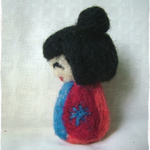Japán baba - Kokeshi- Tündér / Manó / Füles - játék & sport - plüssállat & játékfigura - ember - Meska.hu