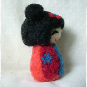 Japán baba - Kokeshi- Tündér / Manó / Füles - játék & sport - plüssállat & játékfigura - ember - Meska.hu