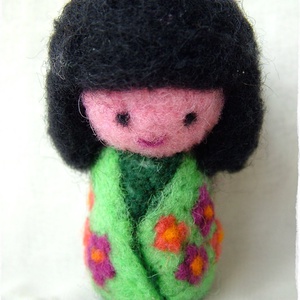 Japán baba - Kokeshi- Tündér / Manó / Meadow - játék & sport - baba & babaház - baba - Meska.hu