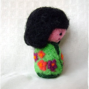 Japán baba - Kokeshi- Tündér / Manó / Meadow - játék & sport - baba & babaház - baba - Meska.hu