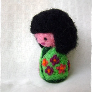 Japán baba - Kokeshi- Tündér / Manó / Meadow - játék & sport - baba & babaház - baba - Meska.hu