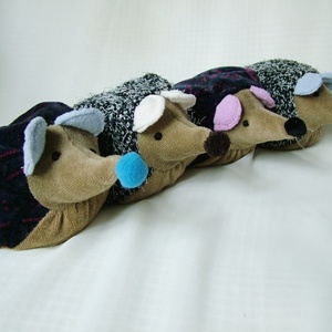 Meggymagos babzsák süni - Mákos, rózsaszín fülű  (Beanbag hedgehog) - játék & sport - plüssállat & játékfigura - Meska.hu