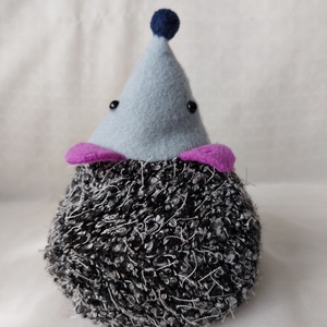 Lilafülű meggymagos babzsák süni (Beanbag hedgehog) - Meska.hu