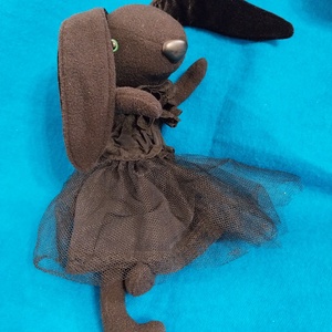 Charlotte dark nyuszi - black creepy bunny - Meska.hu