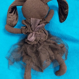 Charlotte dark nyuszi - black creepy bunny - játék & sport - plüssállat & játékfigura - nyuszi - Meska.hu