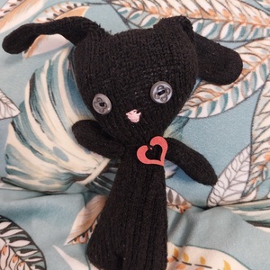 Lenke - újrahasznos vagány nyuszi - 100% recycled (X), Játék & Sport, Plüssállat & Játékfigura, Nyuszi, Baba-és bábkészítés, Varrás, MESKA