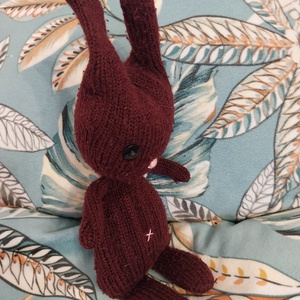 Bíborka - újrahasznos vagány nyuszi - 100% recycled (X) - játék & sport - plüssállat & játékfigura - nyuszi - Meska.hu