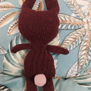 Bíborka - újrahasznos vagány nyuszi - 100% recycled (X) - játék & sport - plüssállat & játékfigura - nyuszi - Meska.hu