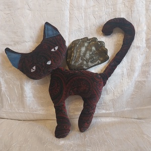 Bársony szárnyas cica - Meska.hu