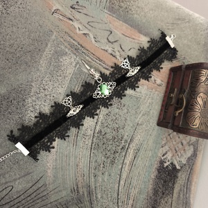 Csipkés choker - ékszer - nyaklánc - nyakpánt, gallér - Meska.hu