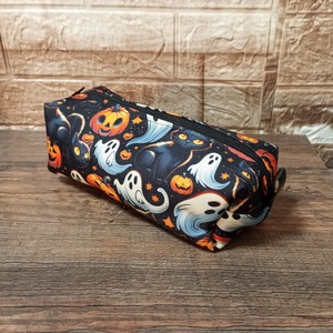 Halloween mintás tolltartó, vízálló - otthon & életmód - papír, írószer - tolltartó & ceruzatekercs - Meska.hu