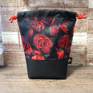 Rózsa mintás kozmetikai zsák, vízálló - táska & tok - neszesszer - Meska.hu