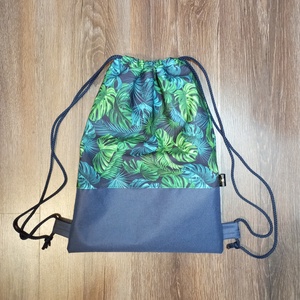 Pálma mintás tornazsák, Táska & Tok, Hátizsák, Tornazsák, Gymbag, Varrás, MESKA