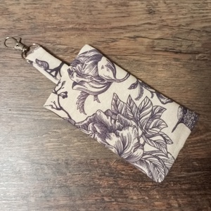 Kolibri és virág mintás vintage zsebkendőtartó - táska & tok - pénztárca & más tok - zsebkendőtartó tok - Meska.hu