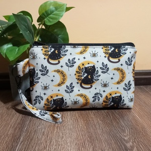 Misztikus cicás mintás neszeszer - táska & tok - neszesszer - Meska.hu