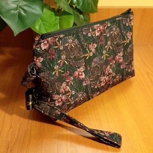 Koponyás-virágos mintás neszeszer - táska & tok - neszesszer - Meska.hu