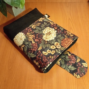 Őszi virágmintás könyvtok - könyv & zene - könyvtok - Meska.hu