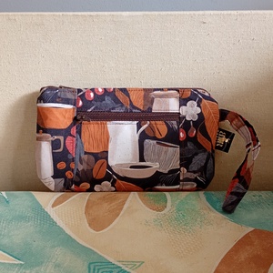 Két rekeszes kávémintás neszeszer, Táska & Tok, Neszesszer, Varrás, MESKA