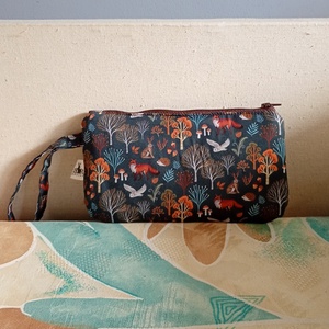 Két rekeszes erdei állatok mintás neszeszer - táska & tok - neszesszer - Meska.hu