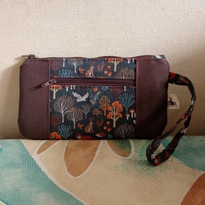 Két rekeszes erdei állatok mintás neszeszer, Táska & Tok, Neszesszer, Varrás, MESKA