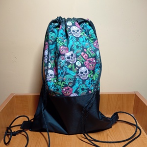 Zombie-mintás tornazsák, Táska & Tok, Hátizsák, Tornazsák, Gymbag, Varrás, MESKA