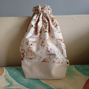 Nyuszis tisztasági vagy uzsonnás zsák, Játék & Sport, Ovis felszerelés, Ovis zsák, Varrás, Eleged van a sok zacskó hulladékból? Szeretnéd stílusos és környezetbarát tartóban vinni munkahelyr..., MESKA