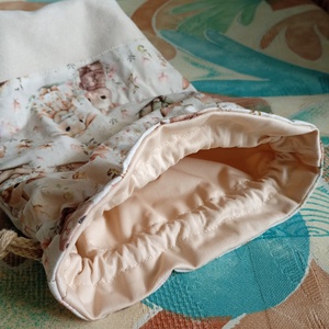 Nyuszis tisztasági vagy uzsonnás zsák - játék & sport - ovis felszerelés - ovis zsák - Meska.hu