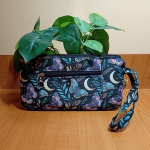 Két rekeszes pillangó és hold mintás neszeszer - Meska.hu