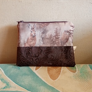 Nyuszi és madár mintás neszeszer, Táska & Tok, Neszesszer, Varrás, MESKA