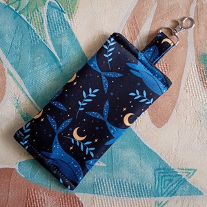 Varázslatos bálnamintás zsebkendőtartó - táska & tok - pénztárca & más tok - zsebkendőtartó tok - Meska.hu