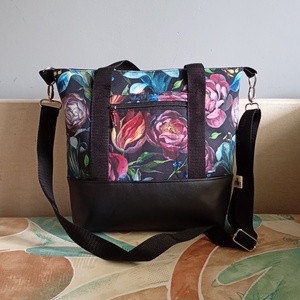 Barokk virágok válltáska, Táska & Tok, Kézitáska & válltáska, Válltáska, Varrás, MESKA