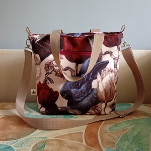 Vintage nyuszis válltáska - táska & tok - kézitáska & válltáska - válltáska - Meska.hu