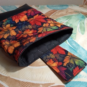 Őszi leveles mintás könyvtok - könyv & zene - könyvtok - Meska.hu