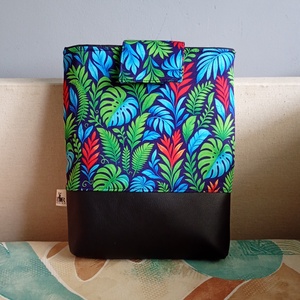 Élénk levélmintás könyvtok - Meska.hu