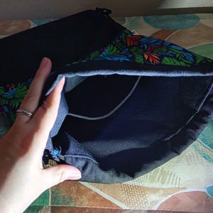 Trópusi levélmintás tornazsák - táska & tok - hátizsák - tornazsák, gymbag - Meska.hu