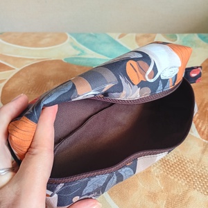 Kávémintás tolltartó - otthon & életmód - papír, írószer - tolltartó & ceruzatekercs - Meska.hu