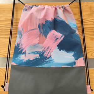 Ecsetvonás mintás gym-bag - Meska.hu