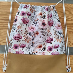Virág mintás gym-bag - Meska.hu