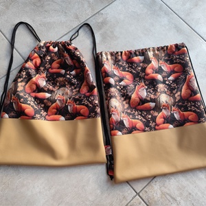 Róka mintás gym-bag - Meska.hu