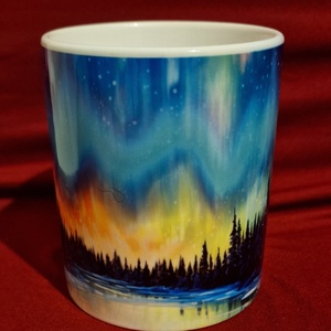 Dekor kerámia bögre Sarki Fény - Meska.hu