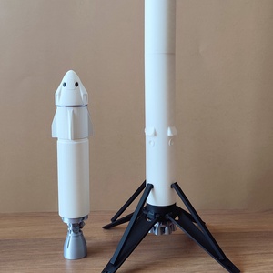 SpaceX Falcon 9 és Crew dragon 3d model.  - művészet - makett, modell - Meska.hu