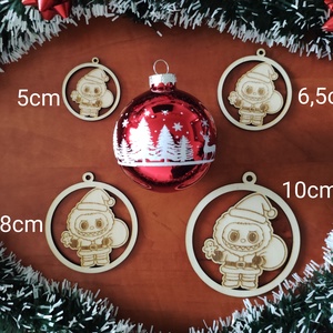 Labubu karácsonyfadísz - karácsony - karácsonyi lakásdekoráció - karácsonyfadíszek - Meska.hu