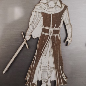 Kylo Ren - Star Wars hűtőmágnes, Otthon & Életmód, Konyhafelszerelés, tálalás, Konyhai dekoráció, Hűtőmágnes, Famegmunkálás, Gravírozás, pirográfia, MESKA