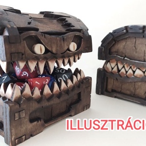 Mimic láda tároló - játék & sport - táblajáték és kártyajáték - társasjátékok - dobókocka - Meska.hu