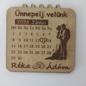 Esküvői meghívó - Dátum emlékeztető - Meska.hu