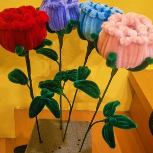 Zsenília rózsa 1db, Otthon & Életmód, Vallás, Temetkezési tárgy, Sírcsokor, virág dekoráció, Virágkötés, MESKA