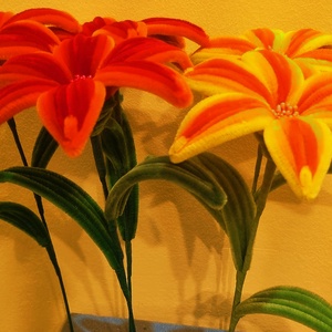 Zsenília fantázia virág  - otthon & életmód - dekoráció - virágdísz és tartó - csokor & virágdísz - Meska.hu